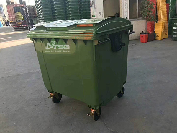 Thùng rác nhựa 1100 lít tại huyện nhà bè giá rẻ