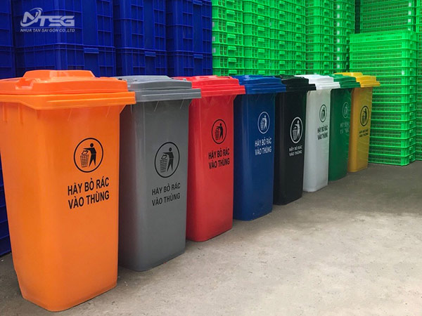 Thùng rác nhựa 120 lít tại Quận Bình Thạnh