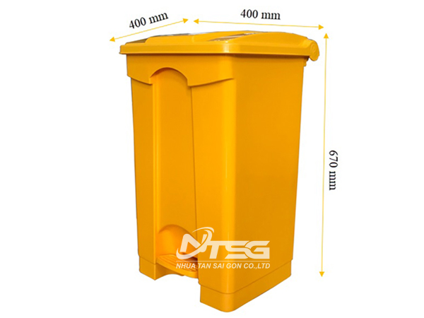 Kích thước thùng rác công nghiệp 70 lít