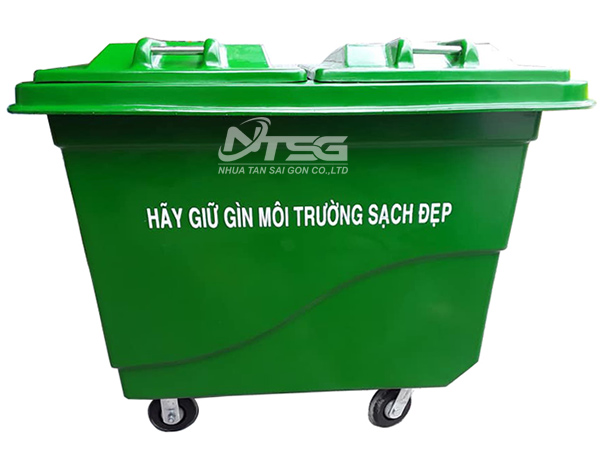 Thùng rác nhựa công nghiệp 1000 lít