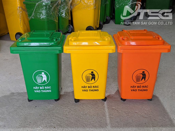 Thùng rác nhựa 60 lít ở Quận 3