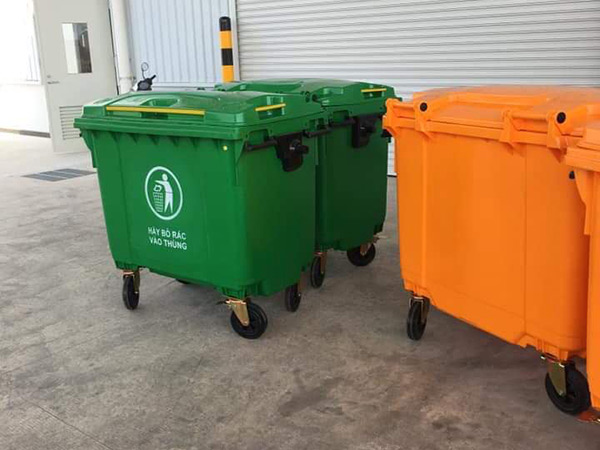 Thùng rác nhựa HDPE 660 lít tại Quận 6