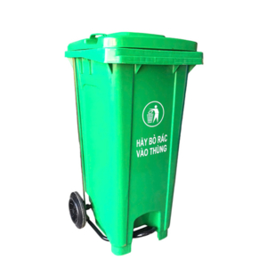 Thùng Rác 240L Có Đạp Chân, Nắp Kín Và 2 Bánh Xe Giá Rẻ